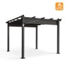 Aluminium pergola tuinpaviljoen voor buiten 3x3 m Firenze UV Moon Model
