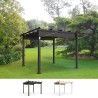 Aluminium pergola tuinpaviljoen voor buiten 3x3 m Firenze UV Moon Aanbod