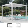 Aluminium tuinpergola 3x3 m met handmatig verstelbare lamellen Guadalupe Aanbieding