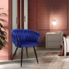 Design fluwelen fauteuil stoel met armleuningen keuken woonkamer Chantilly Karakteristieken
