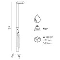 Moderne buitendouche met regendouchekop en handdouche Quick Aankoop