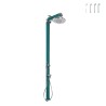 Moderne buitendouche met LED-lamp, solar, Quick Korting