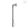 Moderne buitendouche met LED-lamp, solar, Quick Aanbieding