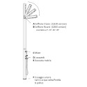 Moderne buitendouche met LED-lamp, solar, Quick Aankoop