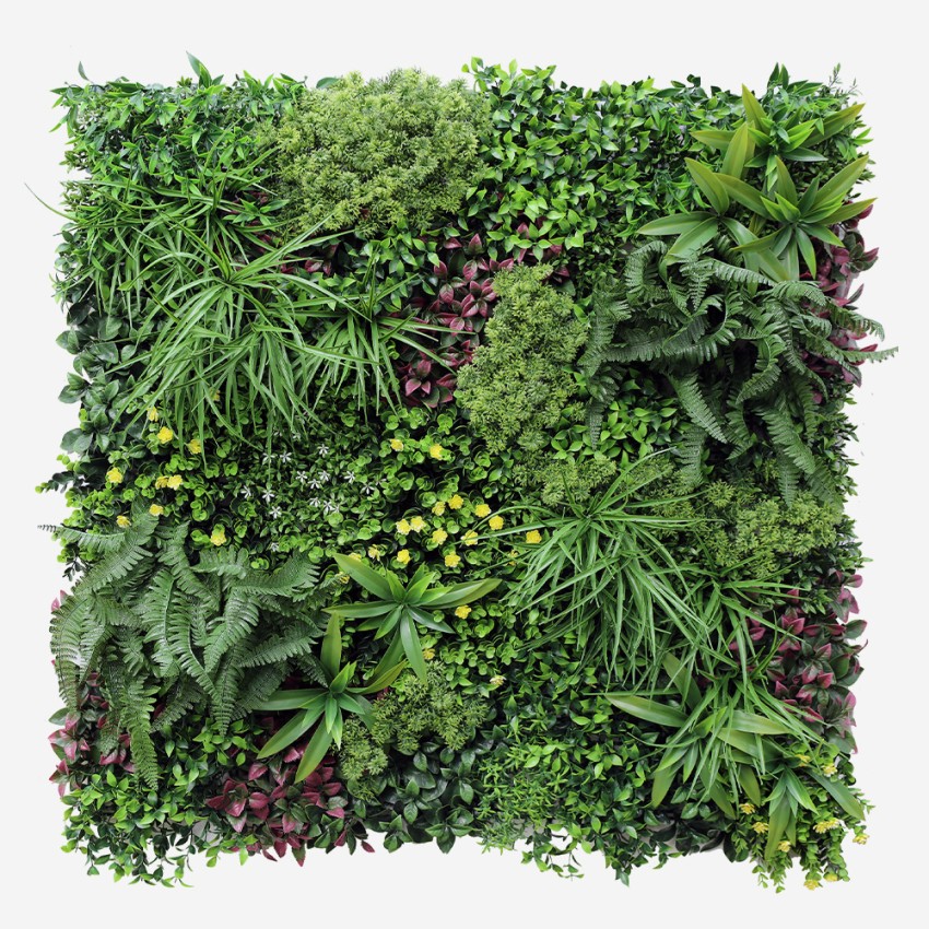 Realistische kunsthaag 100x100 cm met 3D planten Ilex Aanbieding Realistische kunsthaag 100x100 cm met 3D planten Ilex Aanbieding