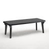 Tuinset met verstelbare tafel 160-220 cm en 6 stoelen zwart Liri Dark 