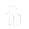 Witte tuinset met uitschuifbare tafel 160-220 cm en 6 tuinstoelen Liri Light 