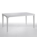 Tuinset met 6 stoelen en buitentafel 150x90 cm wit Sunrise Light 