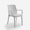 Tuinset met 6 stoelen en buitentafel 150x90 cm wit Sunrise Light 