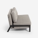 2-zits modern design stoffen slaapbank Bellamy Afmetingen