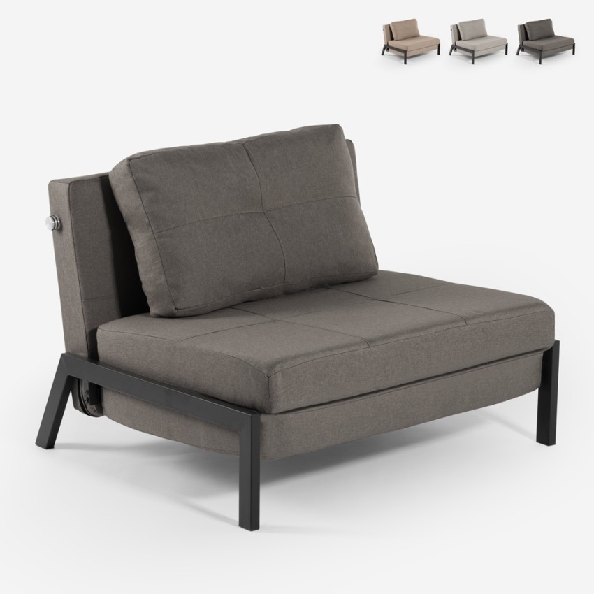 Opvouwbaar stoffen fauteuil bed Selene Aanbieding Opvouwbaar stoffen fauteuil bed Selene Aanbieding