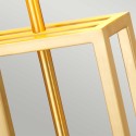 Elegante bureaulamp wit marmer met zwarte lampenkap Atlas Korting