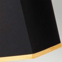 Elegante bureaulamp wit marmer met zwarte lampenkap Atlas Kortingen