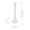 Buiten hangende plafondlamp lantaarn tuin IP44 Copenhagen8 Aankoop
