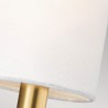 Klassieke wandlamp met 2 witte stoffen lampenkappen Brianna2 Prijs