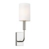 Moderne klassieke wandlamp met wit stoffen kap Brianna1 Korting