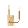 Klassieke wandlamp met 2 witte stoffen lampenkappen Brianna2 Catalogus