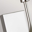 Moderne klassieke wandlamp met wit stoffen kap Brianna1 Afmetingen