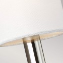 Moderne klassieke wandlamp met wit stoffen kap Brianna1 Prijs
