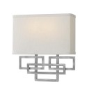 Moderne wandlamp met stoffen kap Lanza Aanbod