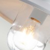 Lantaarn voor buiten in vintage metalen wandlamp met sensor Klampenborg Afmetingen