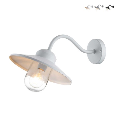 Vintage metalen buitenwandlamp met sensor Klampenborg voor tuin Aanbieding