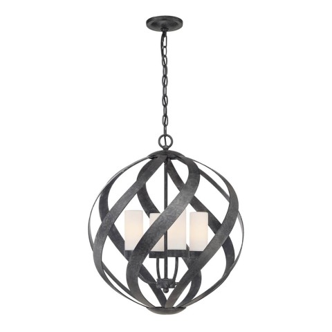 Moderne design kroonluchter hanglamp met 4 lichtpunten Blacksmith Aanbieding