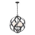Moderne design kroonluchter hanglamp met 4 lichtpunten Blacksmith Aanbieding