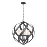 Moderne design kroonluchter hanglamp met 4 lichtpunten Blacksmith Aanbieding
