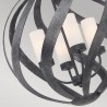 Moderne design kroonluchter hanglamp met 4 lichtpunten Blacksmith Aanbod