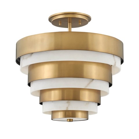 Moderne plafondlamp wit goud Echelon Aanbieding