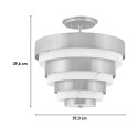 Moderne plafondlamp wit goud Echelon Korting