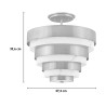 Moderne plafondlamp wit goud Echelon Korting