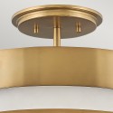 Moderne plafondlamp wit goud Echelon Kortingen