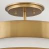 Moderne plafondlamp wit goud Echelon Kortingen
