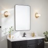 Moderne wandlamp metaal witte glazen kap Pim Aanbod