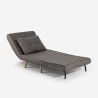 Set stoffen 2-zits slaapbank en opklapbare fauteuil in Scandinavische stijl Sienna Afmetingen
