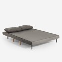 Set stoffen 2-zits slaapbank en opklapbare fauteuil in Scandinavische stijl Sienna 