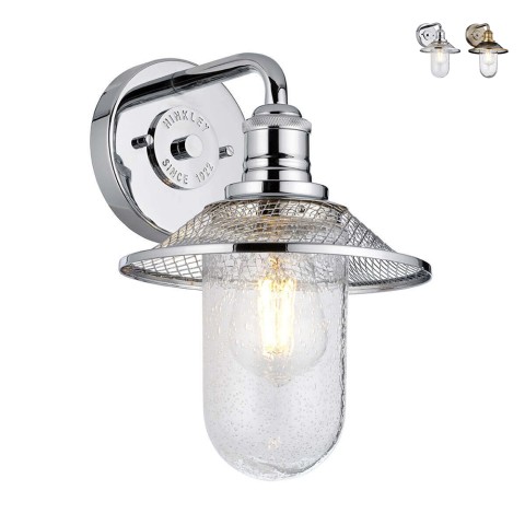 Vintage wandlamp industrieel metaal 1 licht Rigby Aanbieding