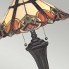 Tafelamp in klassieke Tiffany-stijl met kleurrijke kap Cambridge Aanbod