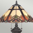 Tafelamp in klassieke Tiffany-stijl met kleurrijke kap Cambridge Verkoop