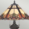 Tafelamp in klassieke Tiffany-stijl met kleurrijke kap Cambridge Verkoop