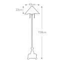 Klassieke staande lamp in Tiffany-stijl met gekleurde Inglenook lampenkap Korting