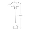 Klassieke staande lamp in Tiffany-stijl met gekleurde Inglenook lampenkap Korting