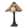 Tiffany Tafellamp 2-licht Klassiek Bureau Inglenook Aanbieding
