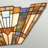 Tiffany-stijl wandlamp van glas met 2 lampen Inglenook Aanbod