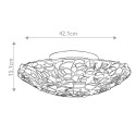 Tiffany plafondlamp met kleurrijke glazen kap Kami Kortingen