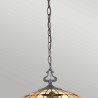 Tiffany stijl hanglamp klassieke 3-lichts gekleurd glas Kami Aanbod