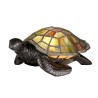 Tiffany-stijl tafellamp schildpad met kleurrijke Sawback lampenkap Aanbieding