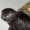 Tiffany-stijl tafellamp schildpad met kleurrijke Sawback lampenkap Aanbod